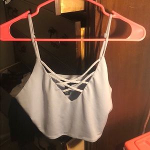Lilac crop top forever 21 large